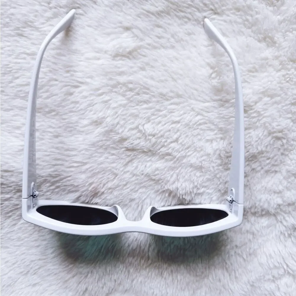 Francis Mirrored Orange with White Rim Sunglasses